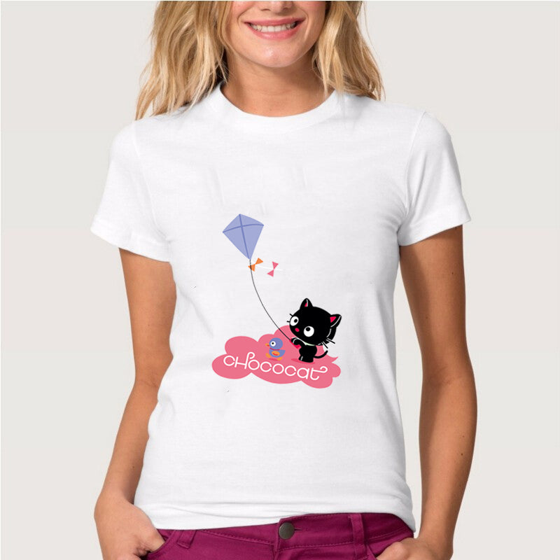 Naughty Black Cat T shirt