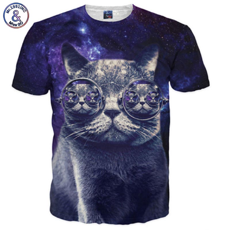 Space Galaxy Cat T-shirt