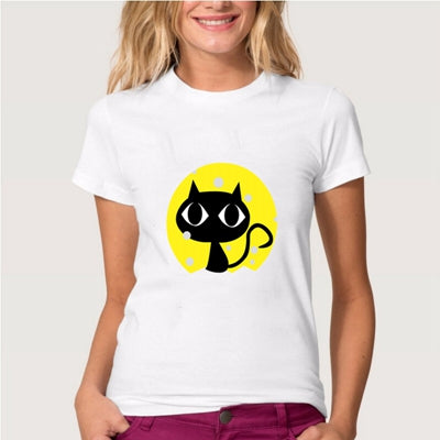 Naughty Black Cat T shirt