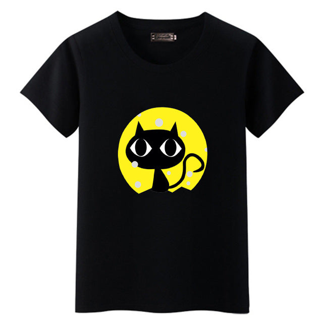 Naughty Black Cat T shirt
