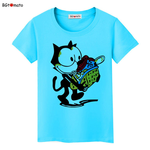 black cat T-shirt