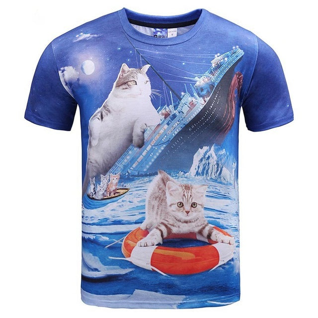 Mr.1991INC Cats T-shirt
