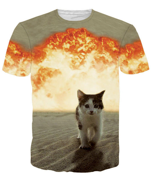 New Galaxy Cat 3D T Shirt