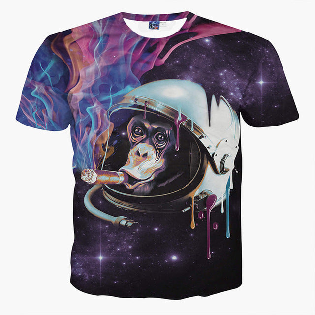 New Galaxy Cat 3D T Shirt