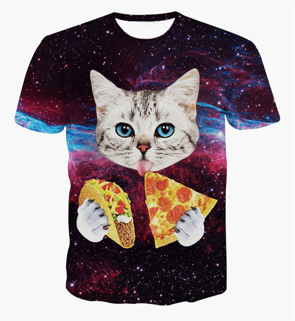Funny 3d Cat T-shirt