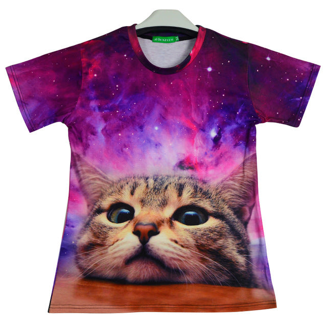 Funny 3d Cat T-shirt