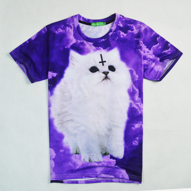 Funny 3d Cat T-shirt