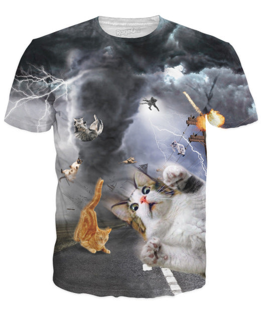 Funny 3d Cat T-shirt