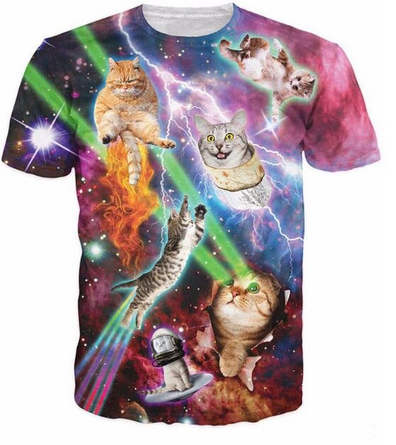 Funny 3d Cat T-shirt