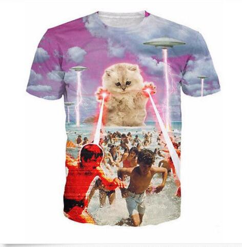 Funny 3d Cat T-shirt