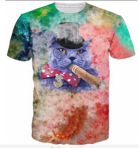 Funny 3d Cat T-shirt