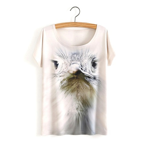 3D Satan Cat Print Casual T-shirt Tops