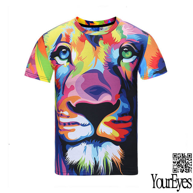 3d Print Cat Galaxy T Shirt Summer Tops Tees