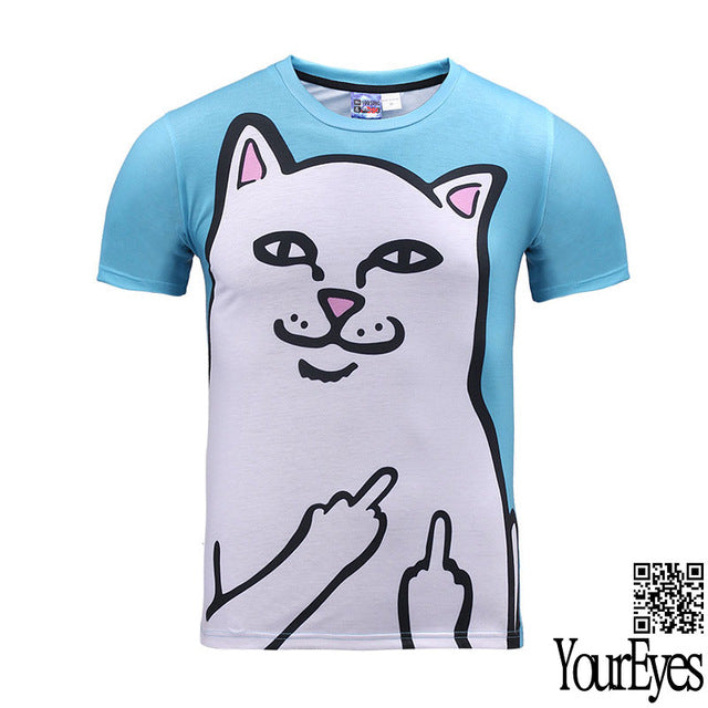 3d Print Cat Galaxy T Shirt Summer Tops Tees