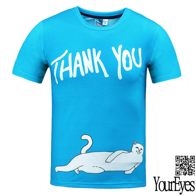 3d Print Cat Galaxy T Shirt Summer Tops Tees