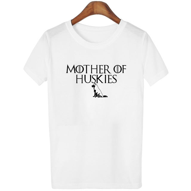MOTHER OF CATS Letters Animal Printed T-shirts
