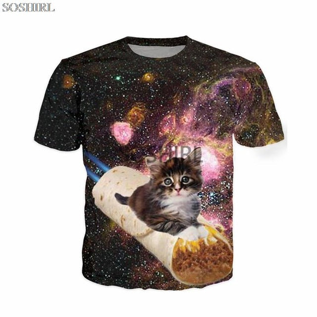 Burger Cat T Shirt
