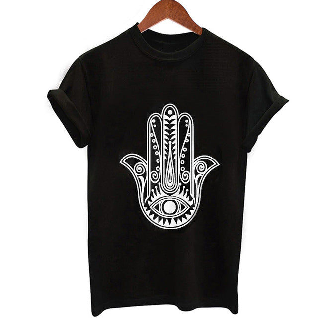 T Shirts Women Summer Letter Cat Print Tops