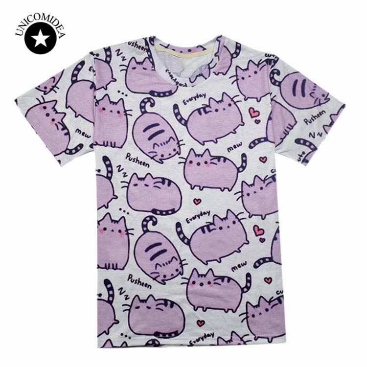 Cat Printed PUSHEEN 3D tshirt
