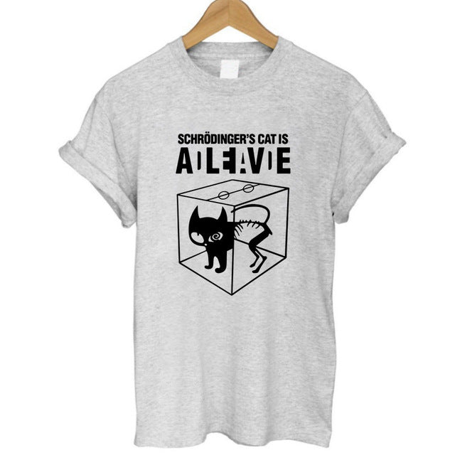 THE COOLMIND Meow Print Women T shirt