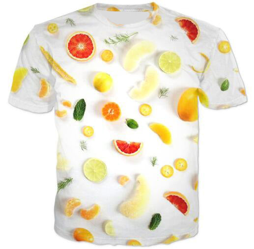 Cat Food T-Shirt Pizza 3D Printed Tees