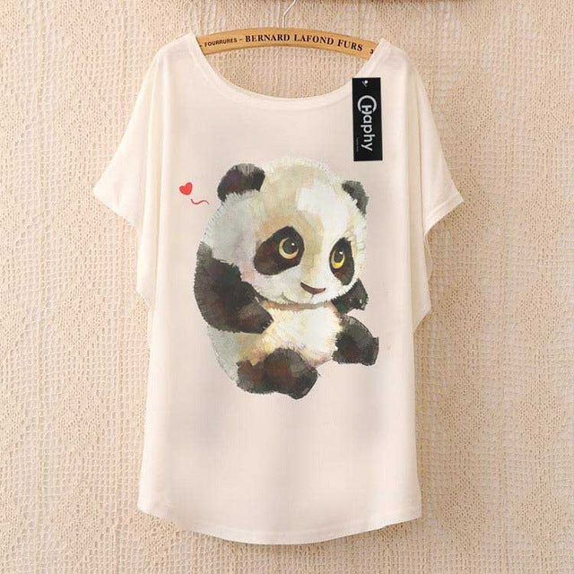 T shirt Glasses Cat Balloon Print