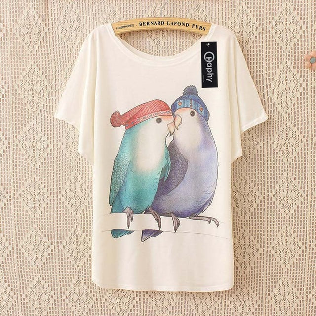T shirt Glasses Cat Balloon Print