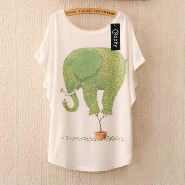 T shirt Glasses Cat Balloon Print