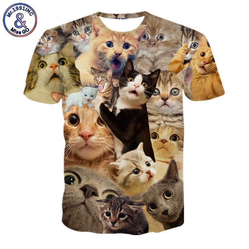 Surprised cats t-shirt