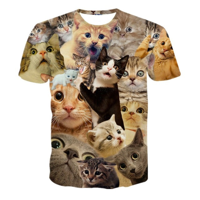Surprised cats t-shirt