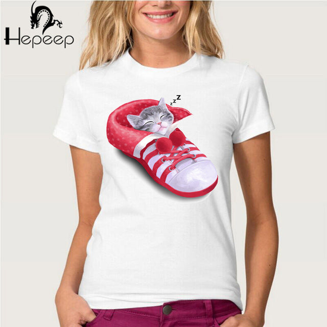 Emerge design The cat want to see your world Funny T-shirt