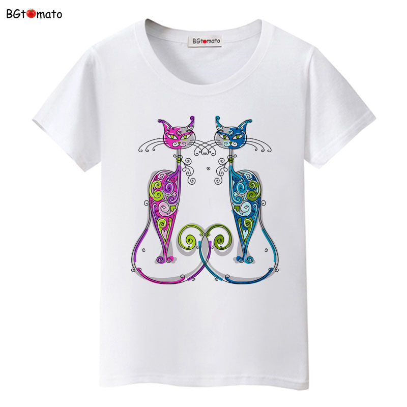 Elegent cats shirt ize