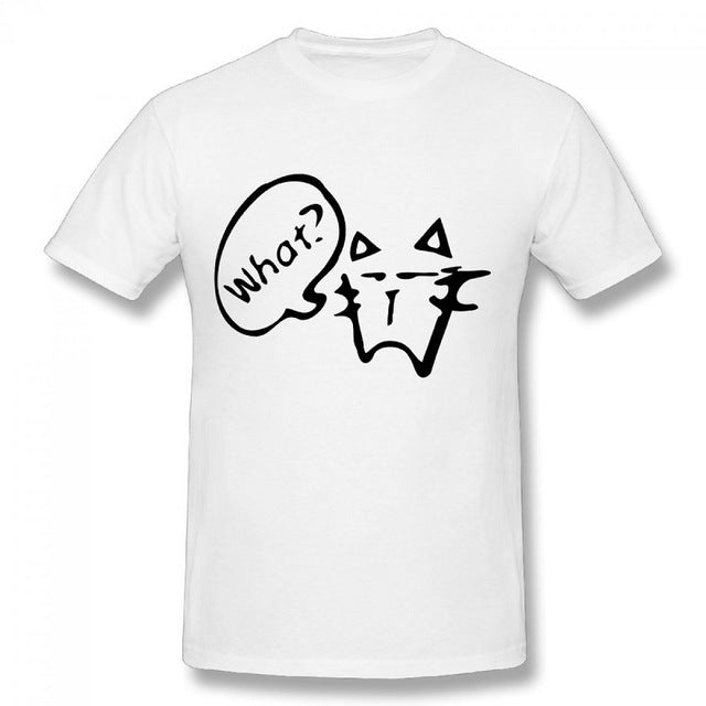 Cartoon Black Cat Tee Shirt