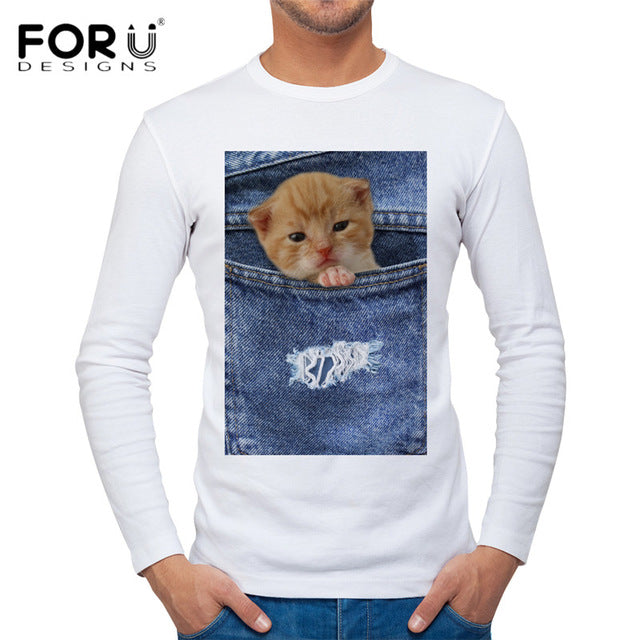 Funny Cat Men's T Shirt