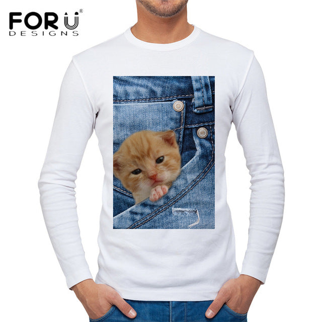 Funny Cat Men's T Shirt