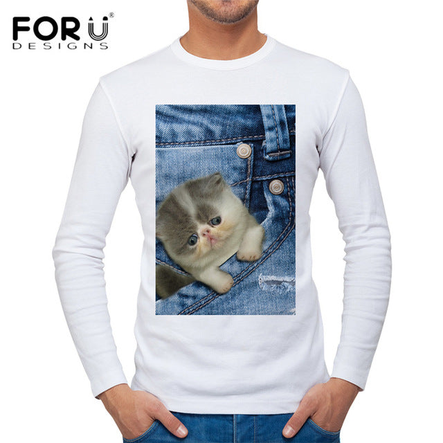 Funny Cat Men's T Shirt