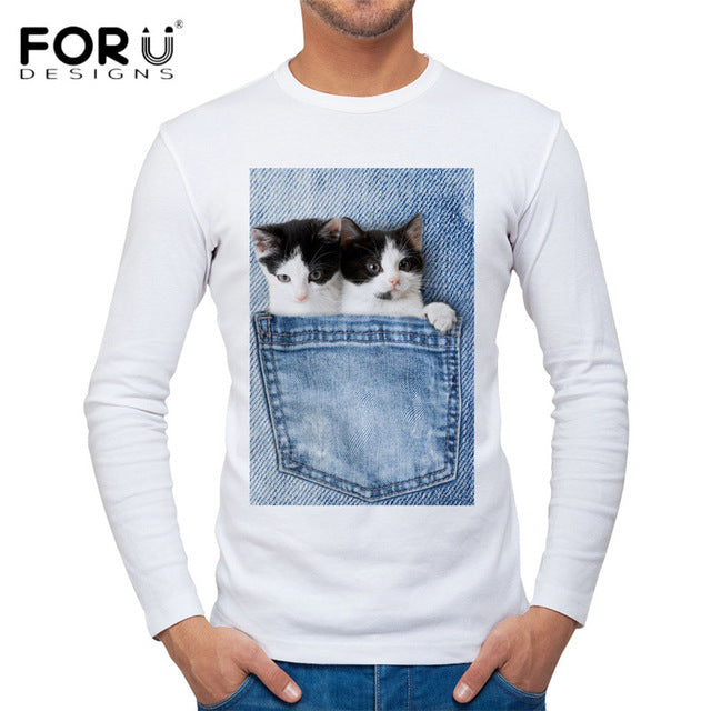 Funny Cat Men's T Shirt