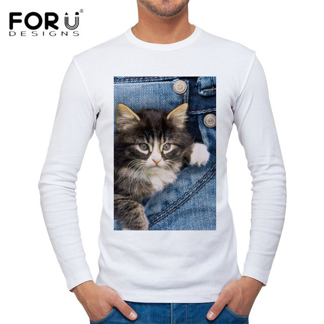 Funny Cat Men's T Shirt
