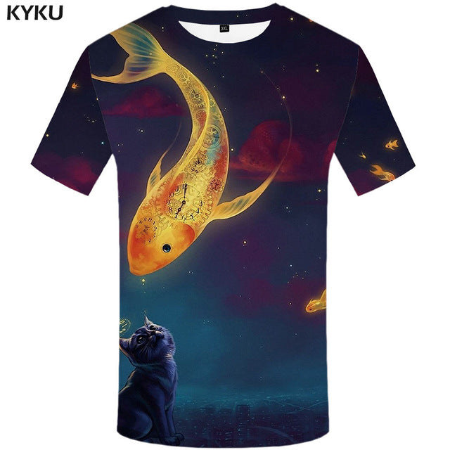 Hip Hop Cat T Shirt Clothing