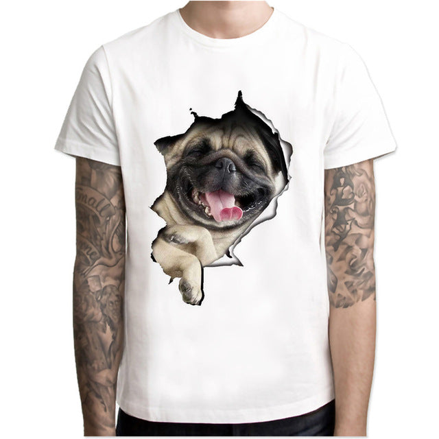 3d printed animal cat funny t-shirts