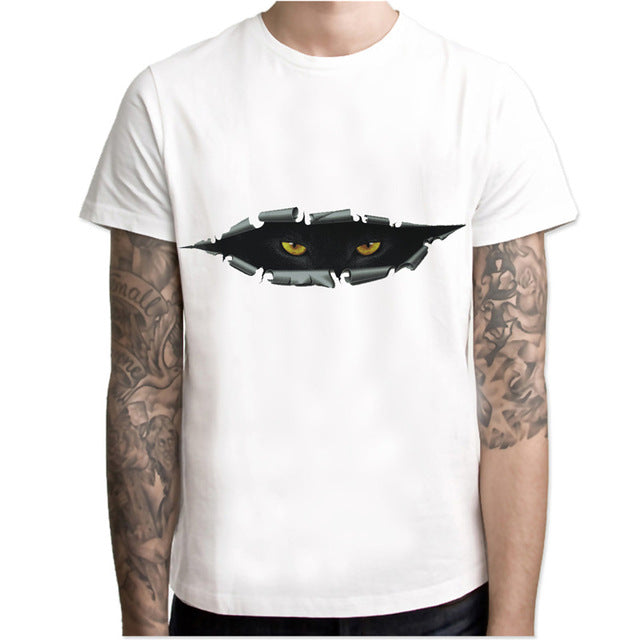 3d printed animal cat funny t-shirts