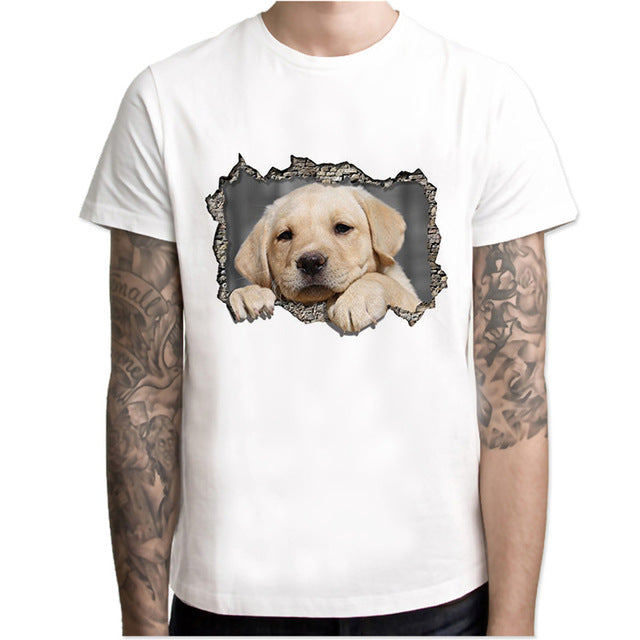 3d printed animal cat funny t-shirts