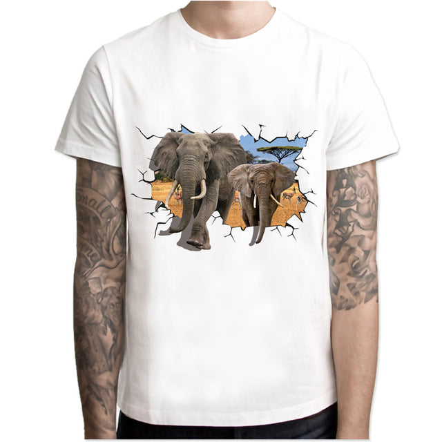 3d printed animal cat funny t-shirts