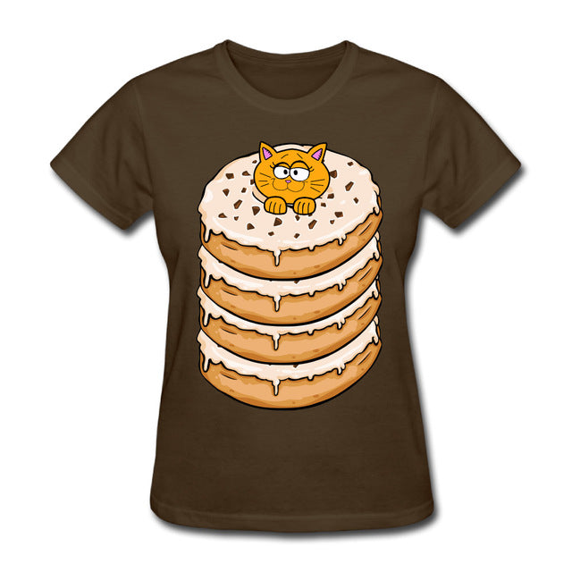 Four Donuts And Cat T Shirts