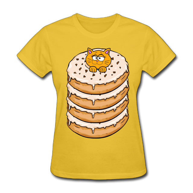 Four Donuts And Cat T Shirts