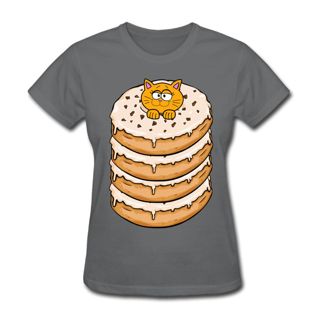 Four Donuts And Cat T Shirts