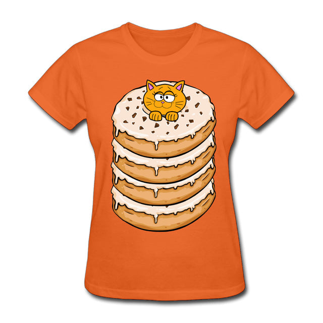 Four Donuts And Cat T Shirts