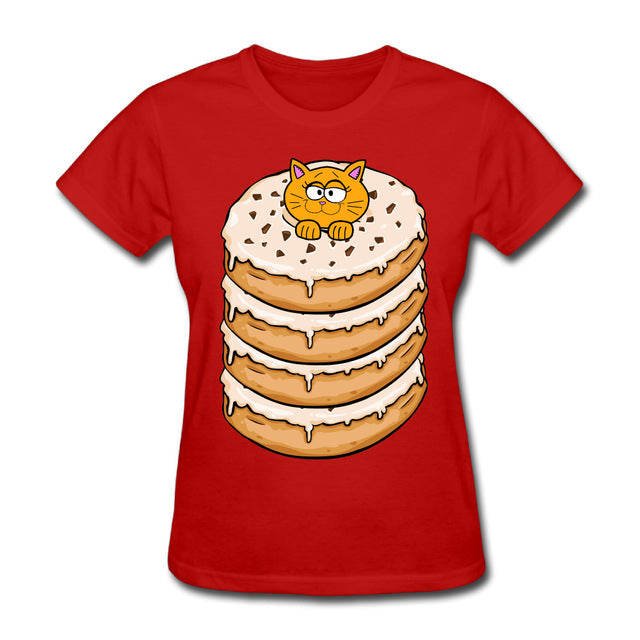 Four Donuts And Cat T Shirts