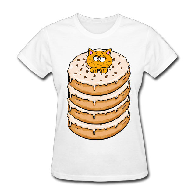 Four Donuts And Cat T Shirts