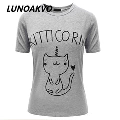 Summer Cute cartoon Cat T-Shirt
